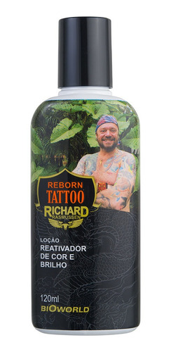 Imagem 1 de 2 de Loção Tattoo Reativador Cores Ácido Hialurônico Reborn 120ml