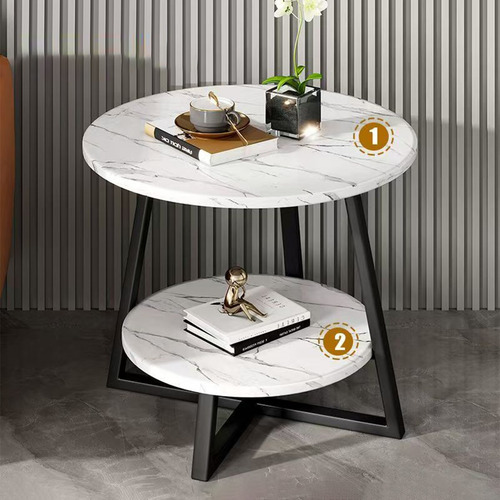 Mesa Redonda De Madera Estilo Mesa De Centro Minimalista