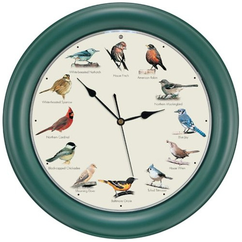 Mark Feldstein Original Cantando Bird Reloj, 10.7 Pulgadas