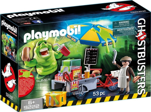 Playmobil Cazafantasmas Slimer Con Carro De Hot Dog 9222 Edu