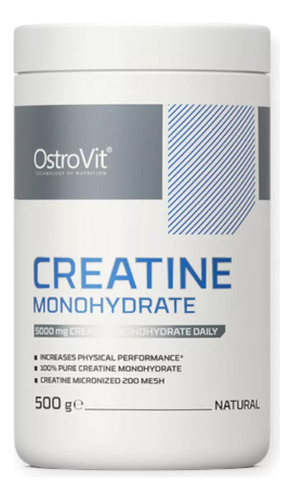 Creatine Monohydrate 500gr 200 Serv  Sin Sabor - Ostrovit 