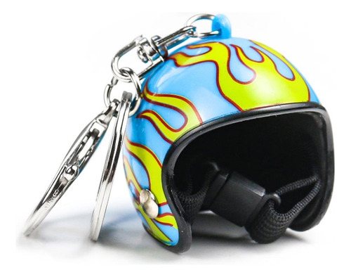 Llavero De Casco De Moto Regalo Hombre Papa Novio Mini Pato