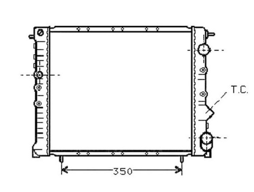 Radiador Frontech Renault 19 Rn 1.6