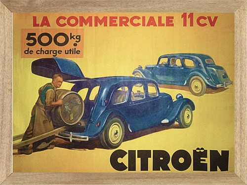 Citroën 11 Ligero Cuadro Publicidad Poster Cartel  H298