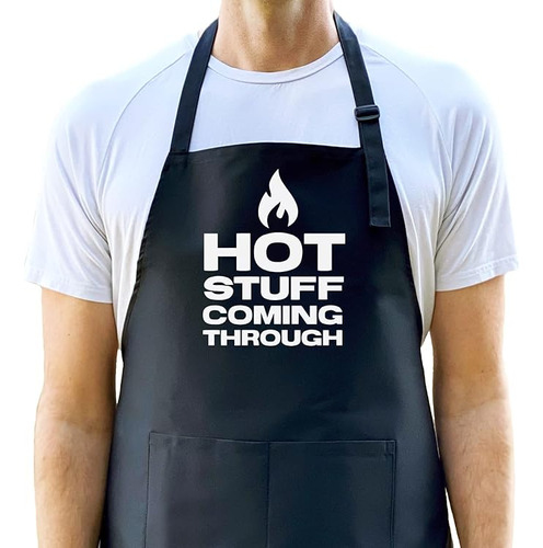 The Moment Hot Stuff Delantal Divertido Para Hombres Delanta