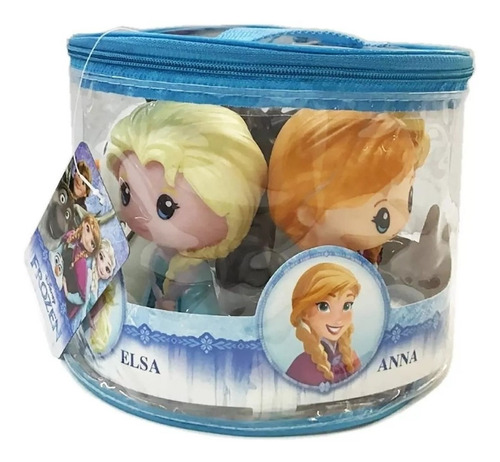  Set 5 Muñecos Frozen Figuras Tapimovil Disney Anna Elsa