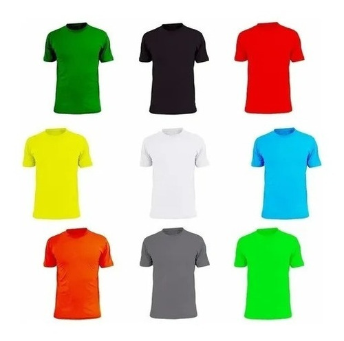  Remeras Lisas Deportiva X 8 Para Sublimar 100% Poliester  