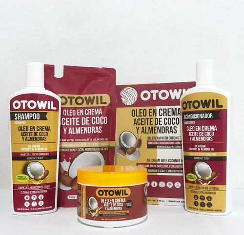 Imagen 6 de 7 de Acondicionador De Coco Y Almendras De Otowil X410ml