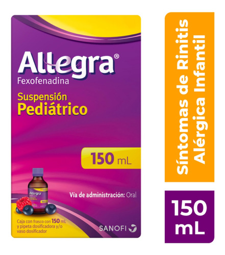 Antihistamínico Allegra® Suspensión Pediátrica Alergia 150ml