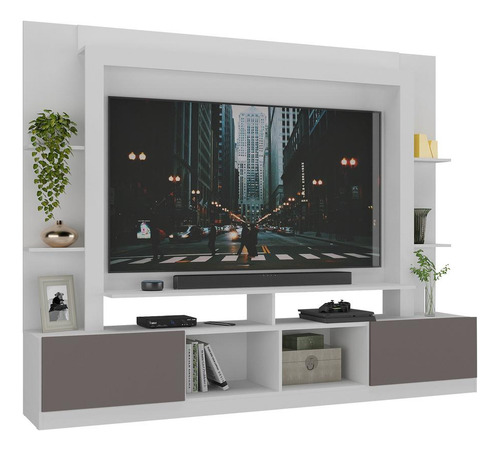 Rack C/ Painel E Suporte Tv 65 E 2 Portas Oslo Multimóveis