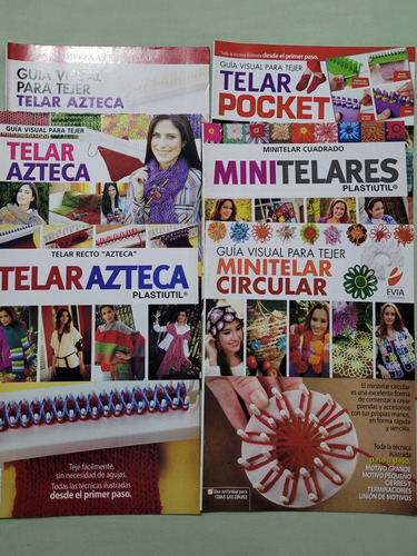 Lote 4 Revistas Minitelar, Telar Azteca, Circular Y Pocket