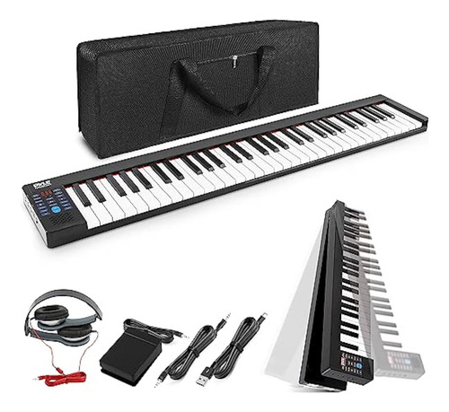 Teclado Piano Musical Electrico Estandar Plegable Portatil
