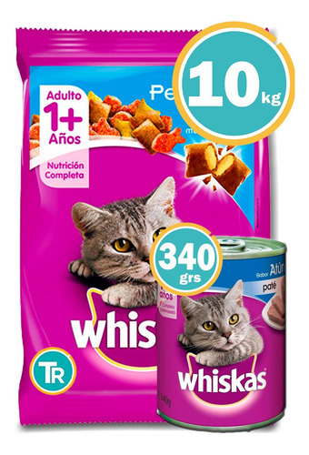 Imagen 1 de 5 de Whiskas Pescado 10 Kg + 5 Salsas Y Envío