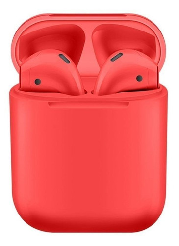 Audífonos In-ear inalámbricos i12 TWS rojo