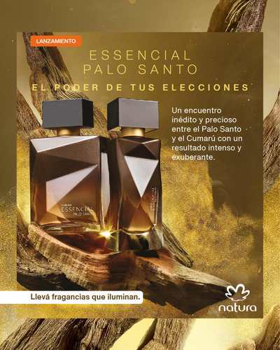 Natura Essencial Palo Santo Eau De Parfum Masculino 100ml