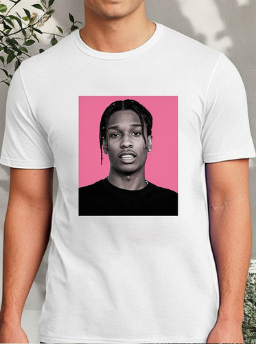 Remera Asap Rocky Rapero Personalizada Unisex Algodón