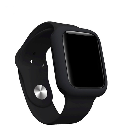 Imagem 8 de 10 de Capa Case Silicone Para Apple Watch + Pulseira 38/40/42/44mm