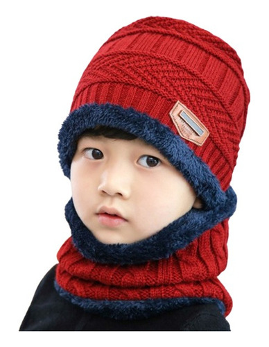 Juego De Gorro Y Bufanda De Invierno Para Niños, 2 Unidades