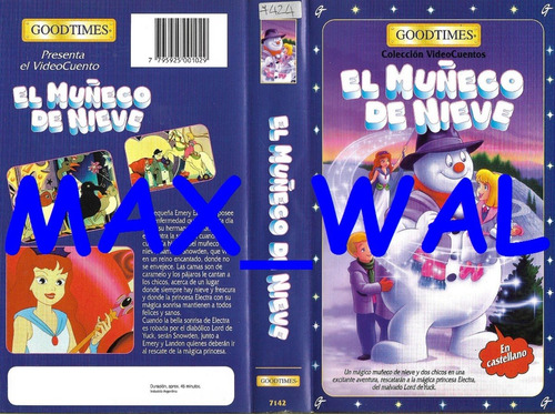 El Muñeco De Nieve Vhs Toshiyuki Hiruma  Animación Goodtimes