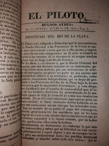 Coleccion Facsimilar Completa Diario El Piloto A. Diaz  1825