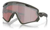 Comprar Gafas Oakley Wind Jacket 2.0 Prizm Black Snow Performance, color azul, color azul, color bastón de oliva mate, lente verde oliva mate, color azul liso, diseño