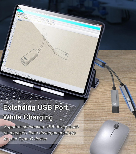 Usb C To Usb Otg Adapter Para iPhone Usb C And Pd 2 In 1