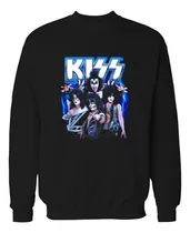 Comprar Buzo Kiss Musica Rock Azul Memoestampados