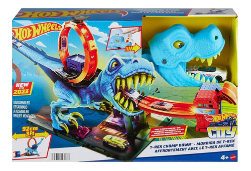 Hot Wheels City Pista De Juguete T-rex Original