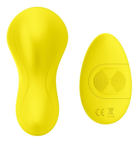 Vibrador De Calcinha Com Controle Remoto Amarelo - Intt