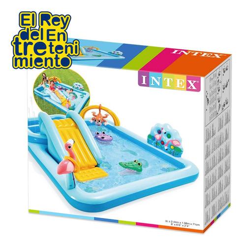Piscina Intex Inflable Centro De Juegos Jungla - El Rey