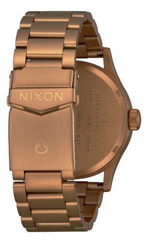 Reloj Nixon Sentry Ss A356 Bronce/negro 100 M Para Hombre