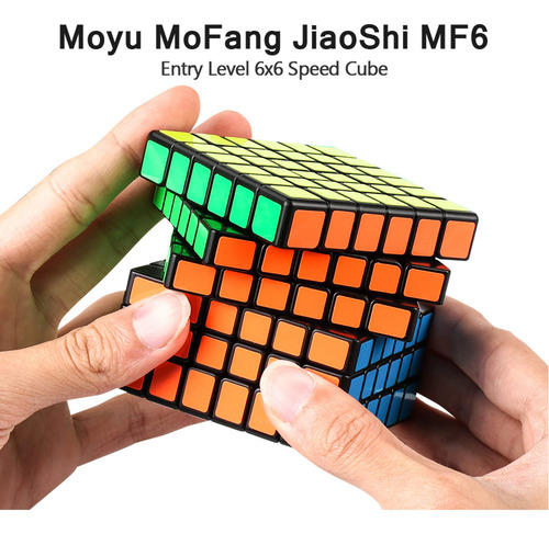 Cubo Mágico D-fantix Meilong 6x6 Speed Cube Negro Color De La Estructura
