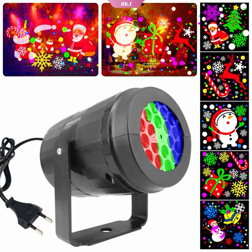 Lampara Mini Proyector Luz De Noche Navidad 16 Imágenes 