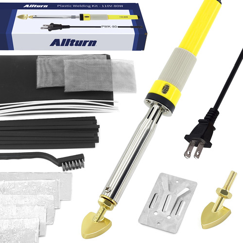 Allturn Soldador De Plástico De 110 V-80 W, Kit De Reparac.