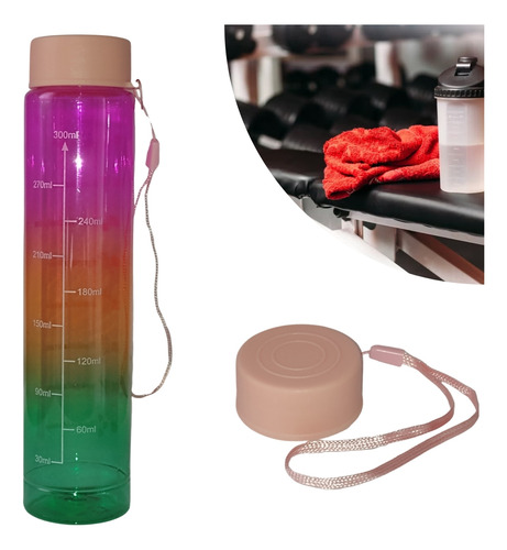 Kit Garrafa Água Squeeze 3pçs Academia Escola 2l 900ml 300ml