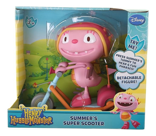 Henry El Monstruito - Figura En Scooter 17 Cm C/sonidos