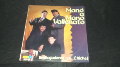 Embajadores Vs Chiches Mano A Mano Lp Vinilo Vallenato