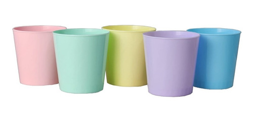   Vasos Rigidos Conicos Colores Pastel 300ml. X 100 Unidades
