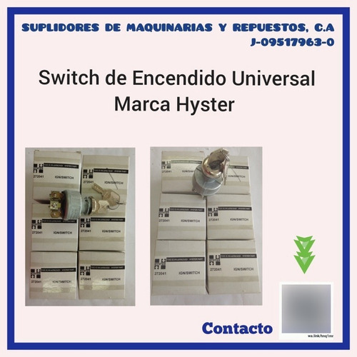 Switch De Encendido Universal Marca Hyster 