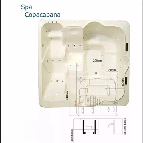 Spa 7 Lugares Completo Com Aquecedor, Cromoterapia E Ozônio