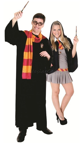 Fantasia Casal Harry Potter E Hermione De Luxo Grifinoria