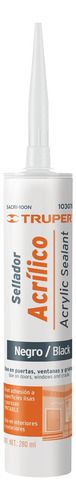 Sellador Acrílico De 280 Ml, Negro, Truper