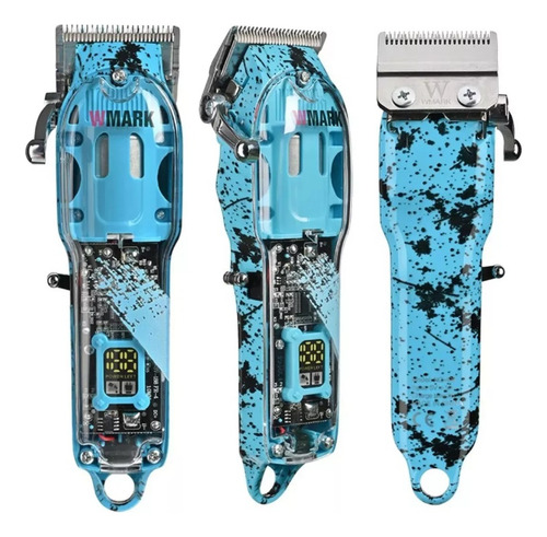 Maquina De Corte Wmark Ng-408 Profissional Azul Blade Cor Azul-celeste