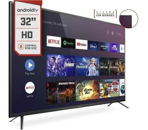 Imagen 3 de 3 de Smart Tv Hd 32 Pulgadas Hitachi Le32smart21 Android Tv