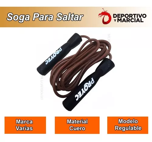 Soga De Salto Saltar Cuero Rulemanes Profesional Cuotas Df