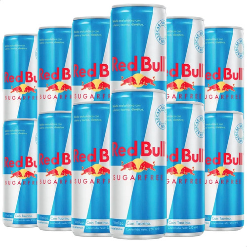 Red Bull Sin Azucar Pack X12 Latas Sugar Free - 01mercado