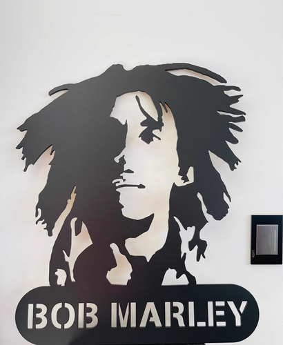 Cuadro Minimalista Bob Marley De Madera/mdf.