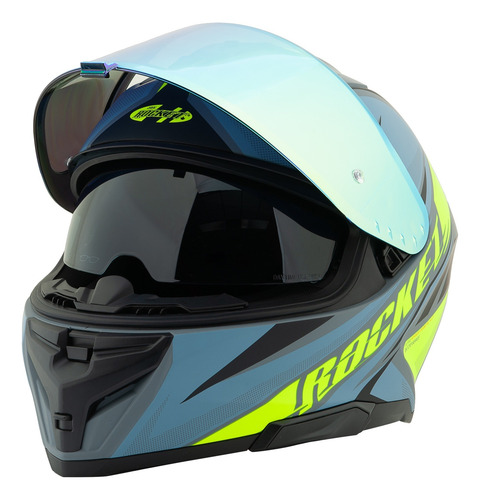 Casco Integral Joe Rocket Rkt 210 Reactor Azul Mate Ece22-06 Azul Acero Rkt 210 Reactor Xl