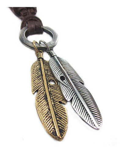 Hombres Mujeres Vintage Hoja Hojas Colgante Gargantilla De