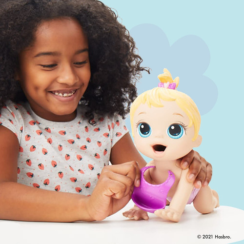 Boneca Baby Alive Lil Snacks Come Cocô, Lanche, 20 Cm, Cabel